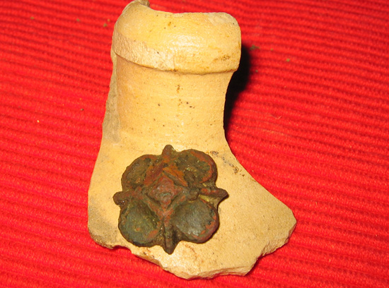 Detector vondst Middeleeuws paardenbeslag - leerbeslag