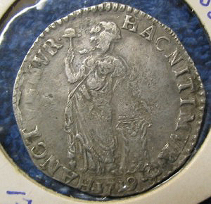 Gulden Overijsel 1719. metaaldetector vondsten van oa munten, duiten enz