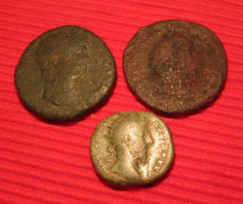 Romeinse sestertus, bodemvondsten jozefherman.nl